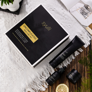 العلامة الخاصة منتجات عضوية طبيعية لمكافحة الشيخوخة VC كريم العناية ببشرة الوجه مصل منظف 3 قطع مجموعة العناية بالبشرة للرجال